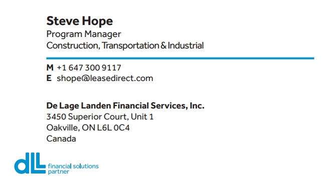 Steve Hope, DLL Financial Services Inc.
